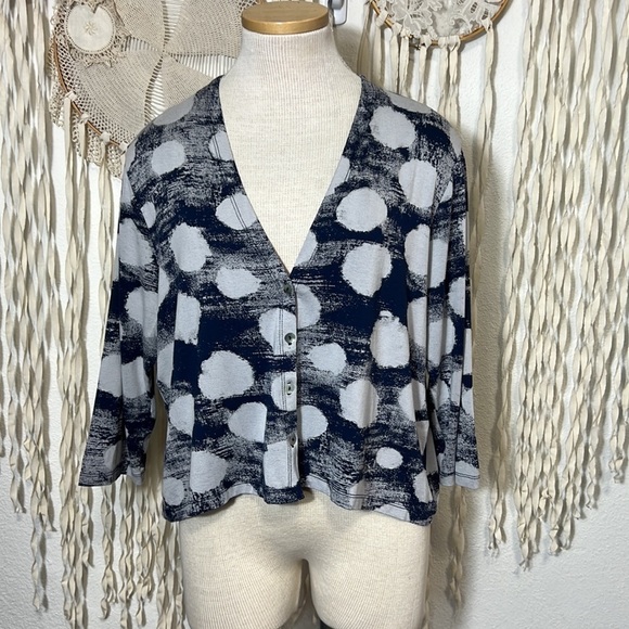 Alembika Cloud Crop Cardy Jacket Navy Size 5 - Picture 11 of 16